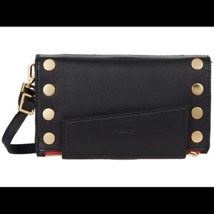 Hammitt Levy Black/brushed gold red zipped